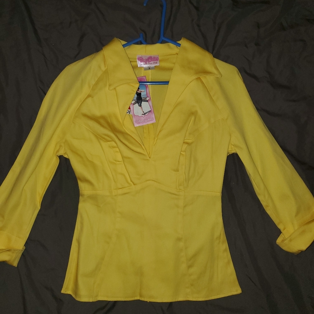 PUG yellow top BNWT